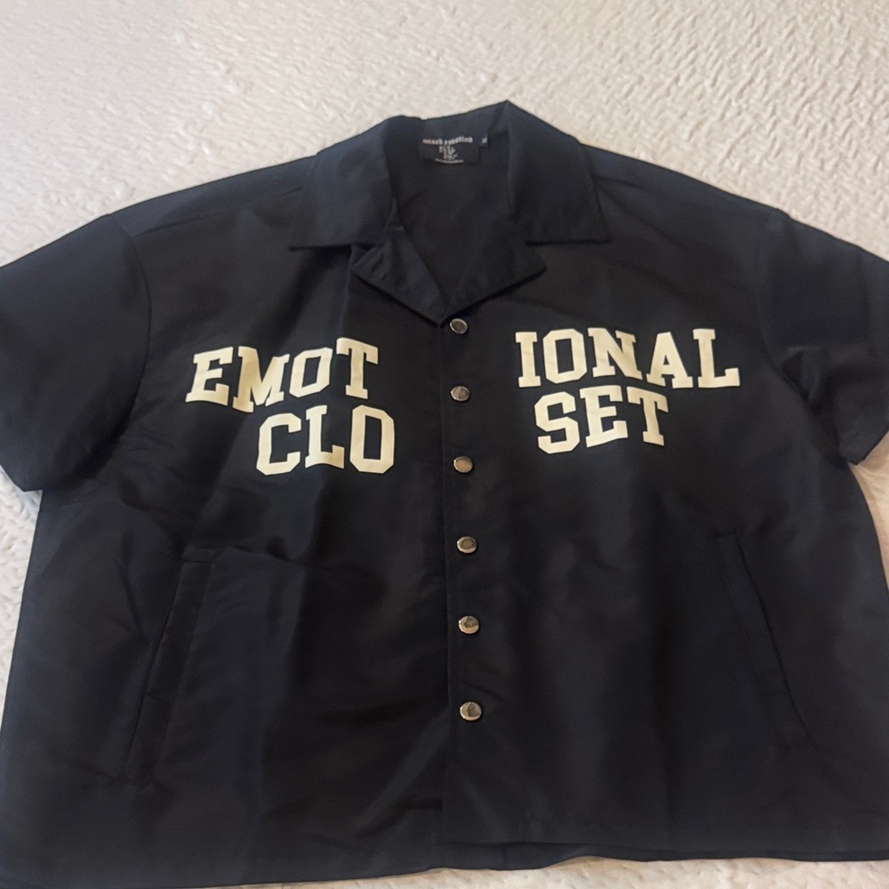 Black Casual Button Down Shirt